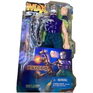 Max‎ Steel PSYCHO RARE Figure N-Tek Villain with Crushing Claw Action New 1999